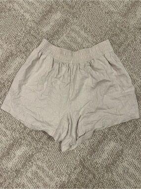 Ava & Viv High Waist Light Beige Linen blend Shorts